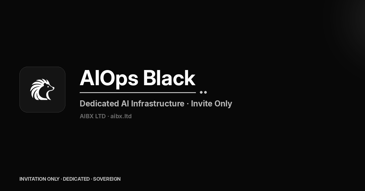 AIOps Black social card